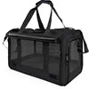 OEM Foldable Luxury Dog Travel Bag Oxford Material Airline Approved for Small Animals Adjustable Car Outdoor Pet Carrier for Cat
