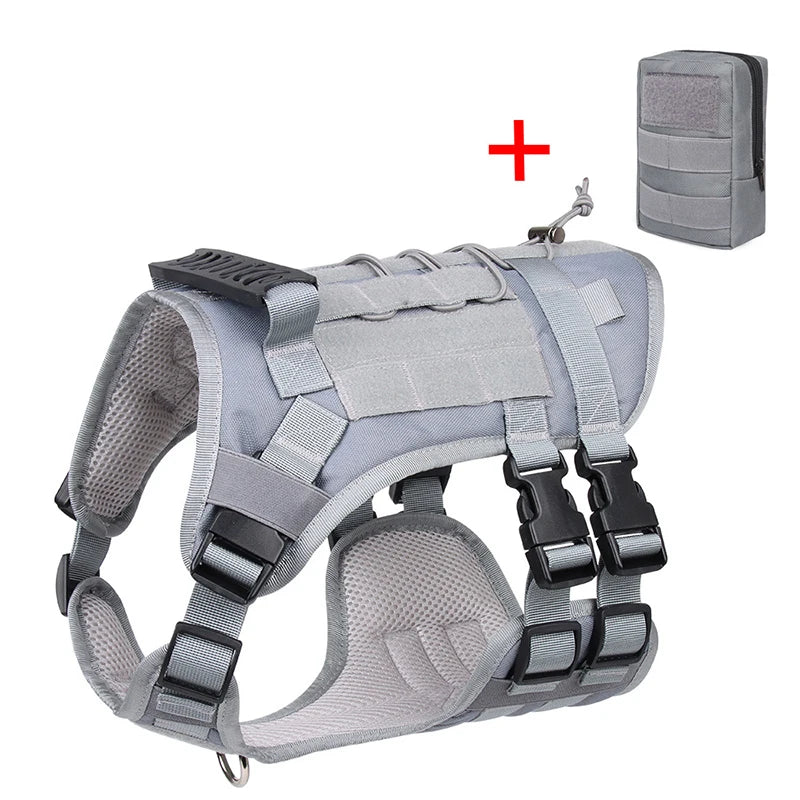 Heavy DutyTactical Leash Set Dog Harness for Large Dog