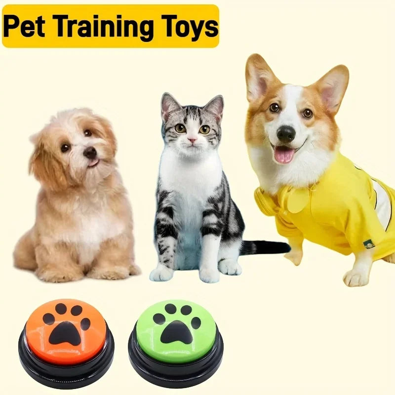 Recordable Pet Talking Button – Voice Training Communication Toy for Dogs & Cats