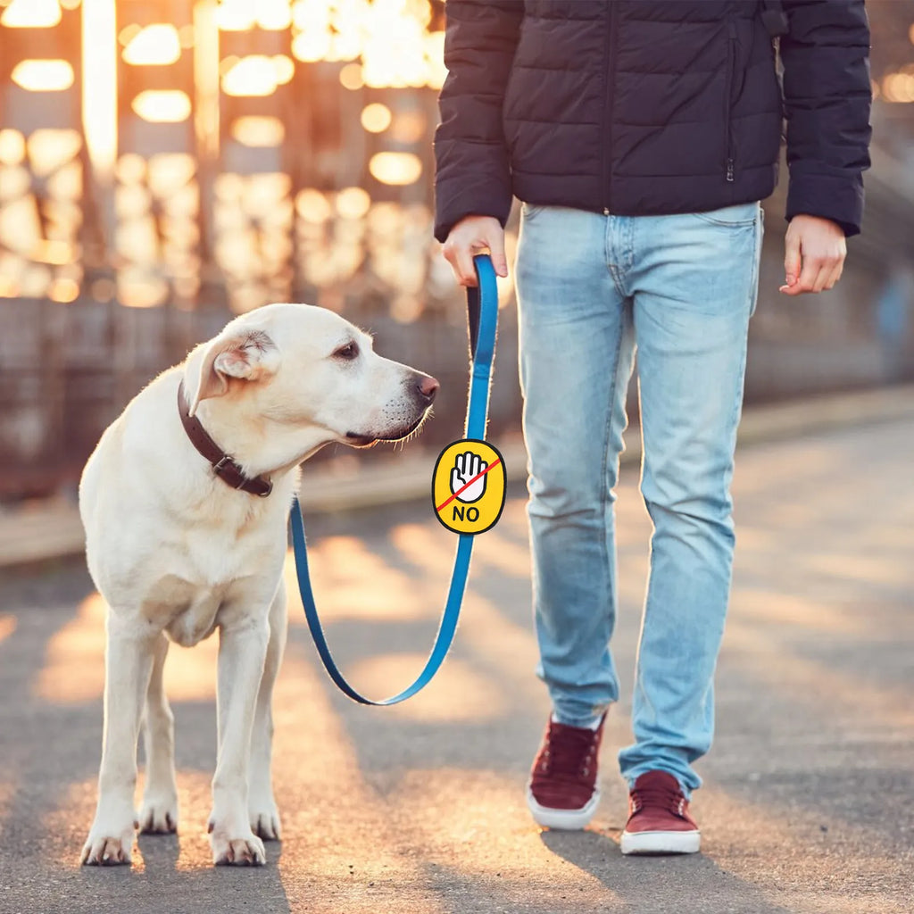 Service Dog Logo Sticker for Leash Removable Warning Sign Do Not Pet Decal Puppy Socialization Helper Pet Safety Identification