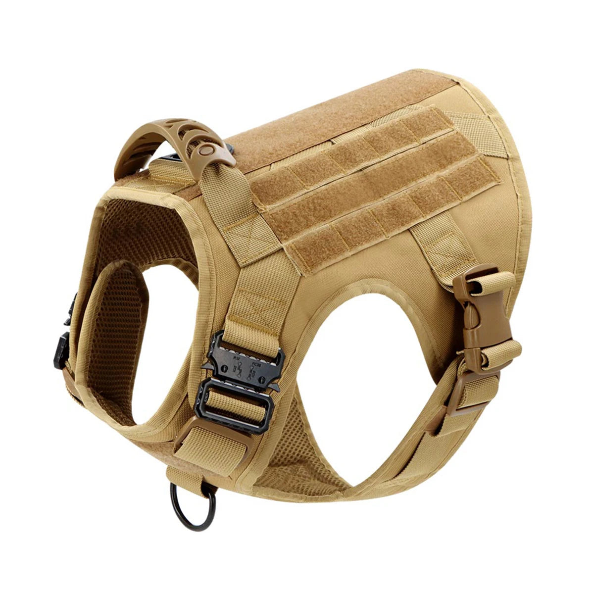 Tactical Dog Harness and Leash Set Service Dog Vest with Control Handle Adjustable Pet Training Harness for Dogs Walking