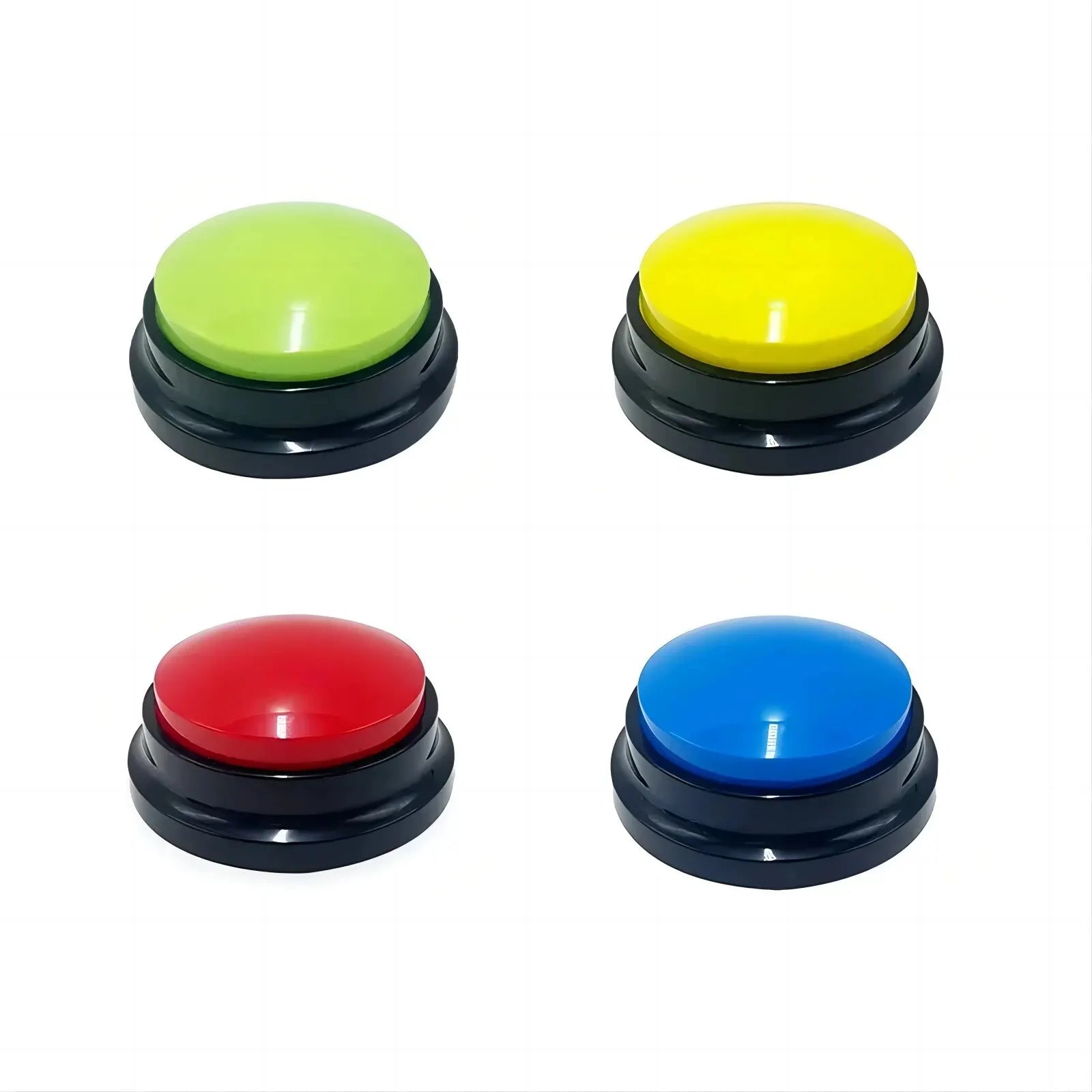 Recordable Pet Talking Buttons – Dog Voice Training Toy, Single, 4-Pack or 8-Pack