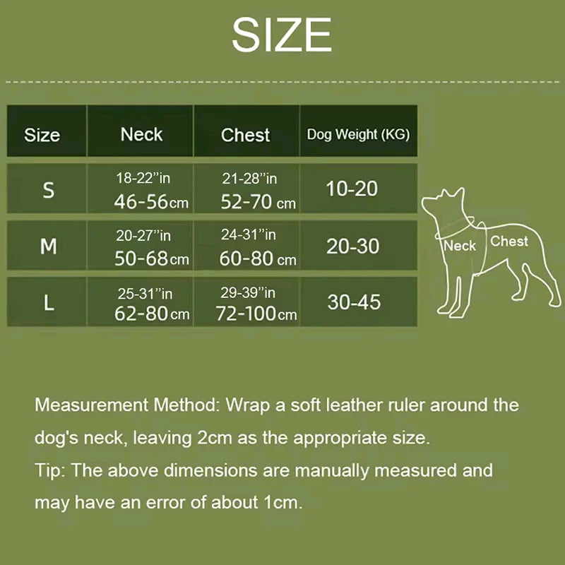 Heavy DutyTactical Leash Set Dog Harness for Large Dog